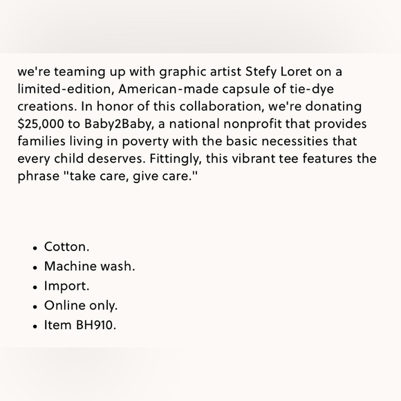 J. CREW X STEFY LORET LIMITED EDITION PINK TIE DYE GRAPHIC T-SHIRT WOMENS SMALL - Picture 2 of 7